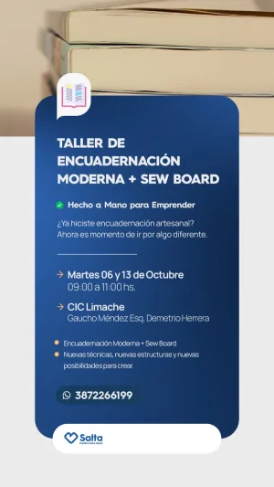 TALLER DE ENCUADERNACION MODERNO + SEW BOARD - CIC LIMACHE