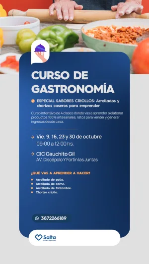 CURSO DE GASTRONOMÍA - CIC GAUCHITO GIL