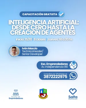 Inteligencia artificial: desde cero hasta la creación de agentes - 15/10/2026