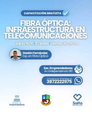 Fibra óptica: Infraestructura en telecomunicaciones - 16/10/2026