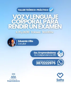 Voz y lenguaje corporal para rendir un examen - 08/10/2026