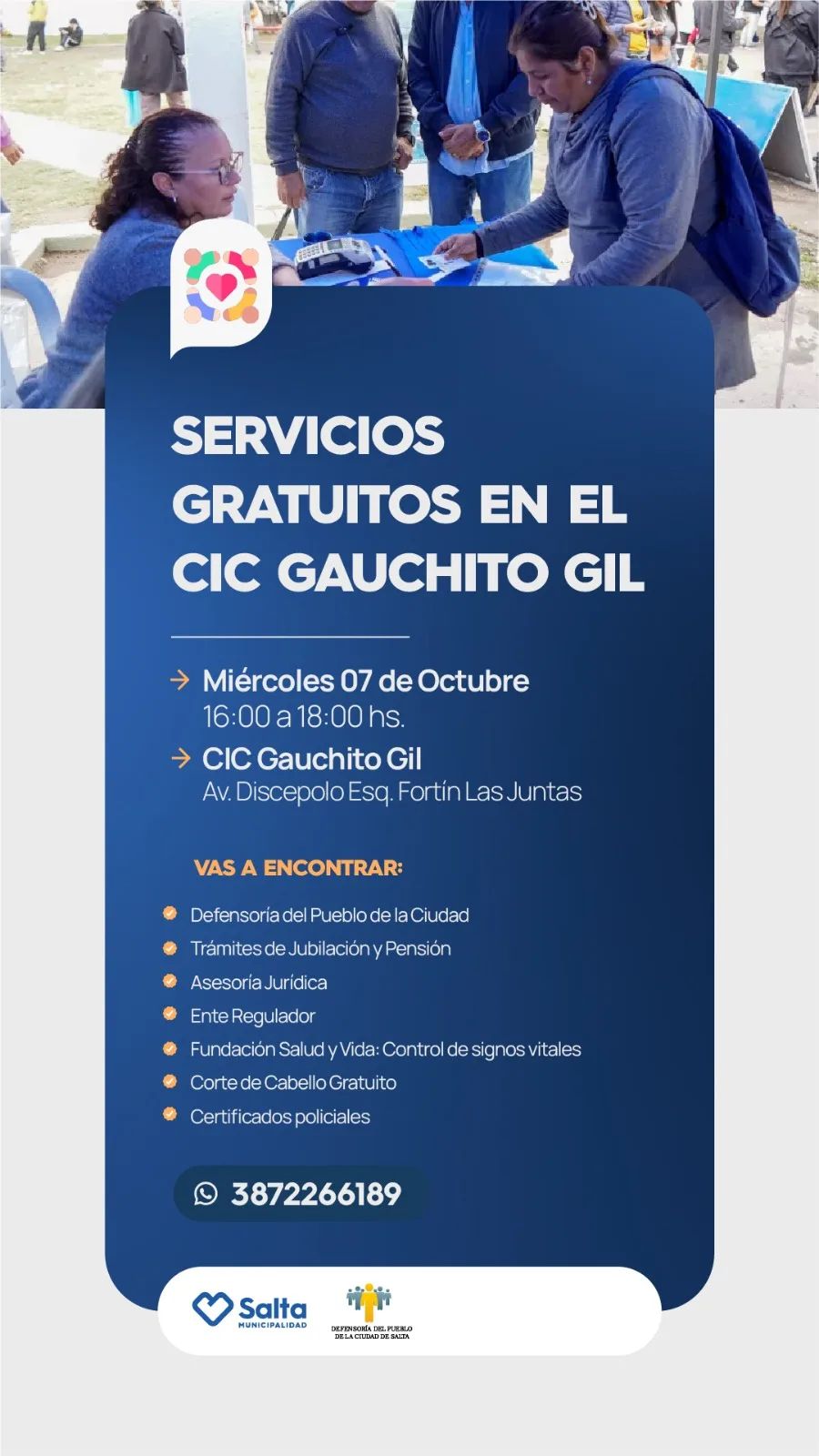 SERVICIOS GRATUITOS EN TU CIC - CIC GAUCHITO GIL