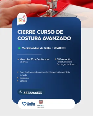 CIERRE DEL CURSO DE COSTURA AVANZADA