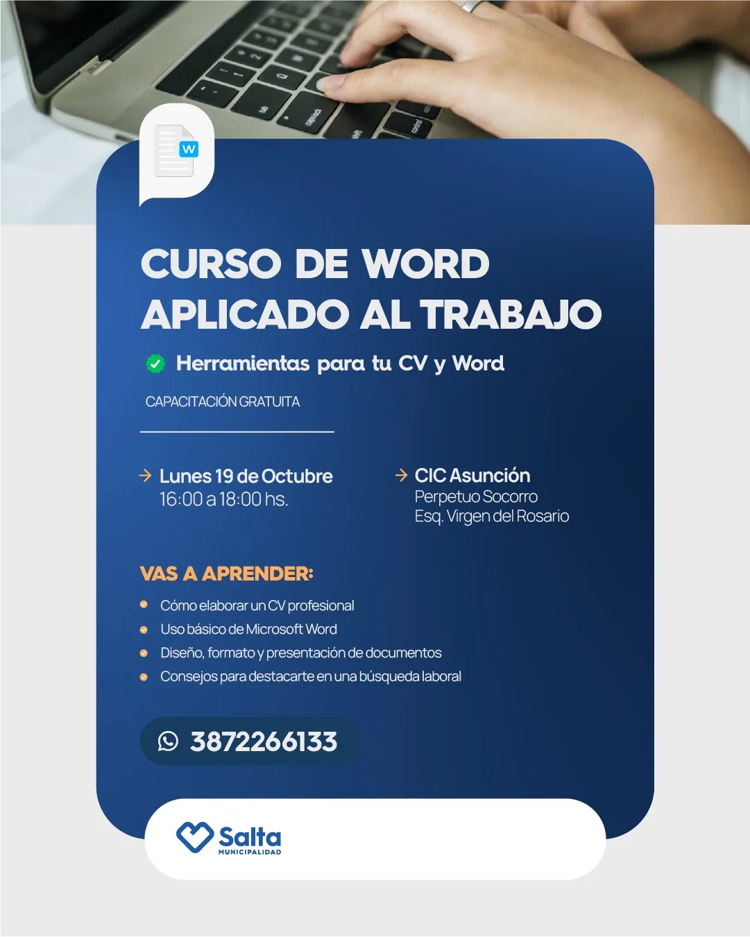 CURSO DE WORD APLICADO AL TRABAJO - CIC ASUNCIÓN