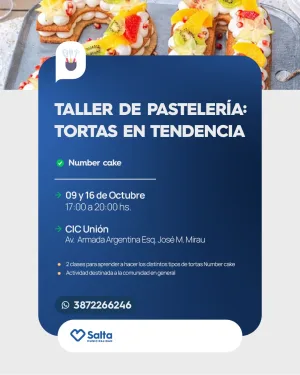 TALLER DE PASTELERIA: TORTAS EN TENDENCIA