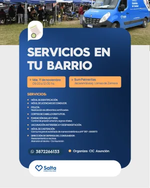 SERVICIO EN TU BARRIO - 11 DE NOVIEMBRE SUM PALMERITAS
