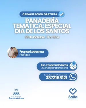 Panadería temática: Especial día de los santos - 30/10/2026