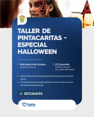 TALLER DE PINTACARITAS - ESPECIAL HALLOWEEN - CIC ASUNCIÓN