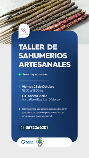 TALLER DE SAHUMERIOS ARTESANALES - CIC SANTA CECILIA