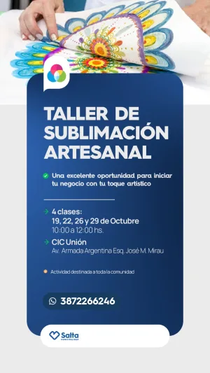 TALLER DE SUBLIMACIÓN ARTESANAL-CIC UNION