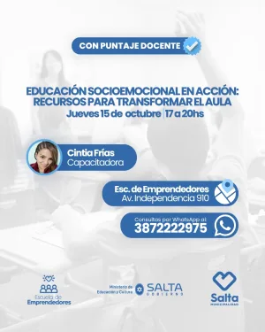 Educación sociemocional en acción: Recursos para transformar el aula - 15/10/2026