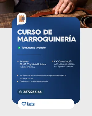 CURSO DE MARROQUINERIA - CIC CONSTITUCION