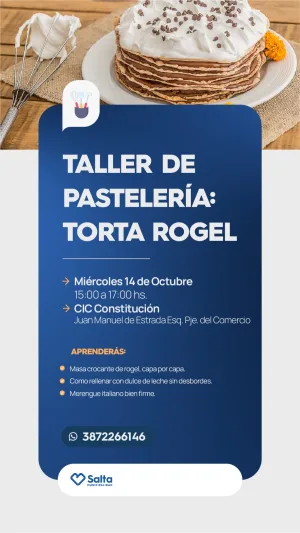 TALLER DE PASTELERIA/TORTA ROGEL - CIC CONSTITUCION