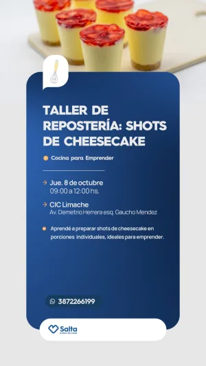REPOSTERIA - SHOTS DE CHEESECAKE - CIC LIMACHE