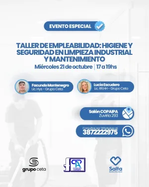 Taller de empleabilidad: Higiene y seguridad en limpieza industrial y mantenimiento - 21/10/2026