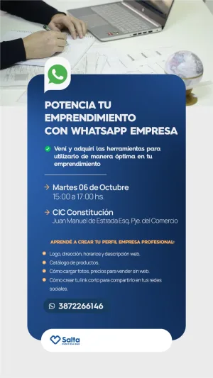 CURSO DE WHATSAPP BUSINESS - CIC CONSTITUCION