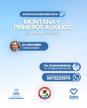 Montaña y primeros auxilios - 23/10/2026