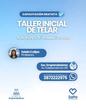 Taller inicial de telar - 21/10/2026