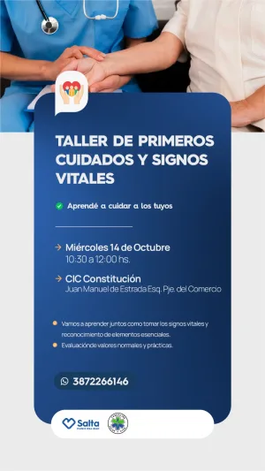 TALLER DE PRIMEROS AUXILIOS Y SIGNOS VITALES-CIC CONSTITUCION