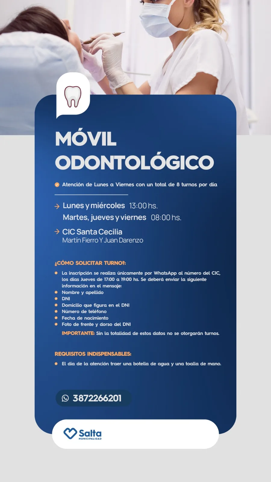 MOVIL ODONTOLOGICO - CIC SANTA CECILIA