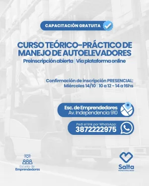 Curso Teórico-Práctico de Manejo de Autoelevadores - 14/10/2026