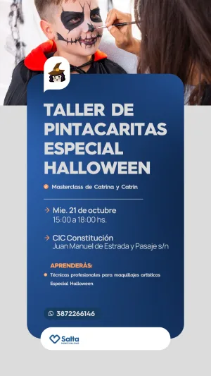TALLER DE PINTA CARITAS: ESPECIAL HALLOWEEN - CIC CONSTITUCION