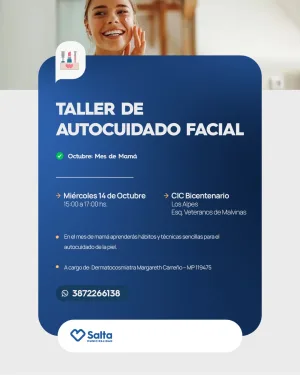 Octubre: Mes de Mamá En CIC Bicentenario "TALLER DE AUTOCUIDADO FACIAL"