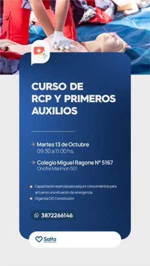 CURSO DE RCP Y PRIMEROS AUXILIOS - CIC CONSTITUCION/COLEGIO RAGONES