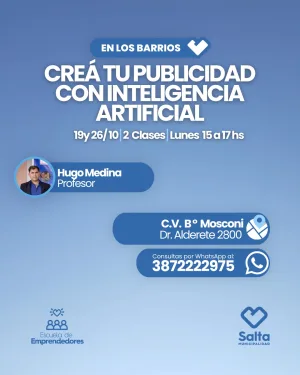 Creá tu publicidad con inteligencia artificial - 19/10/2026