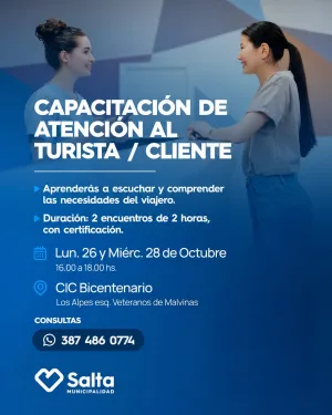 CAPACITACIÓN DE ATENCIÓN AL TURISTA / CLIENTE EN CIC BICENTENARIO