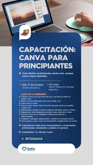 CAPACITACIÓN: CANVA PARA PRINCIPIANTES-CIC UNIÓN