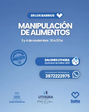 Manipulación de alimentos - 03/11/2026