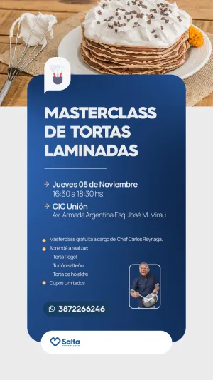 MASTERCLASS DE TORTAS LAMINADAS- CIC UNIÓN