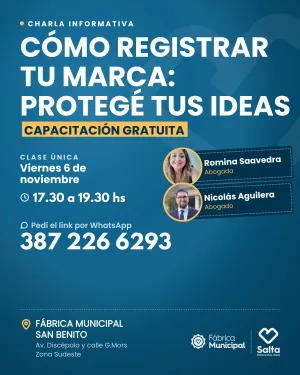 Cómo registrar tu marca: Protegé tus ideas - 6/11/26
